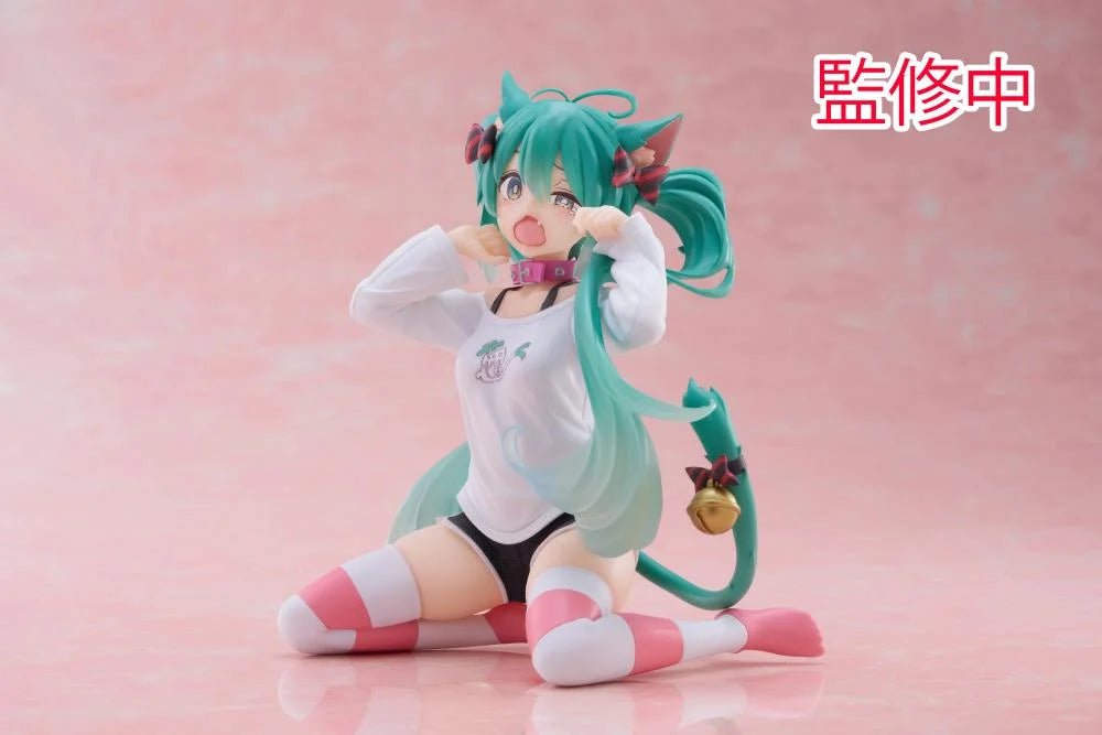 Vocaloid - Hatsune Miku - Desktop Cute - Nekomimi T-Shirt ver. (Taito)