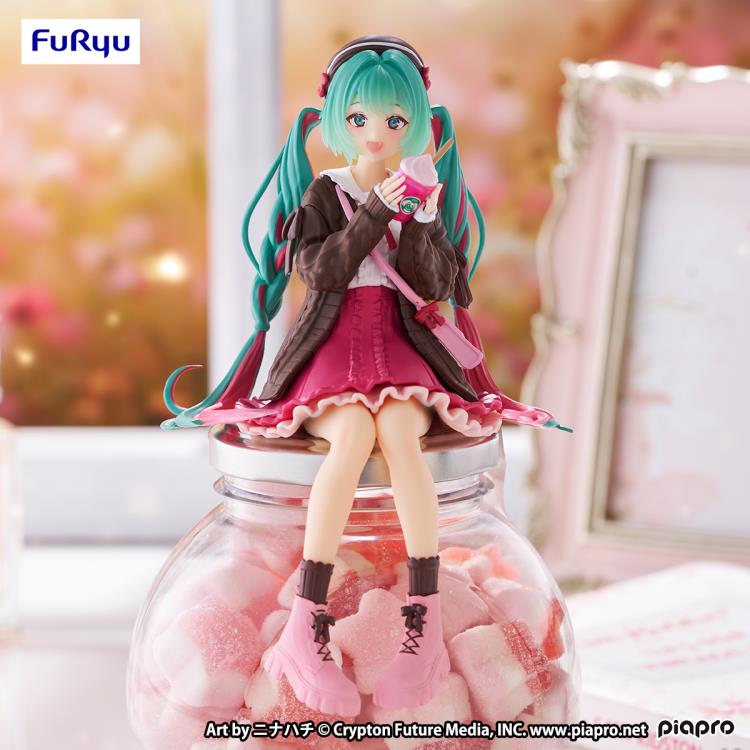 Piapro Characters - Hatsune Miku - Noodle Stopper Figure - Autumn Date, Pink ver. (FuRyu)