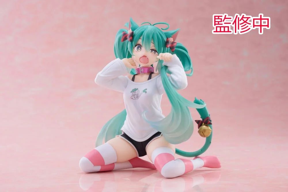 Vocaloid - Hatsune Miku - Desktop Cute - Nekomimi T-Shirt ver. (Taito)