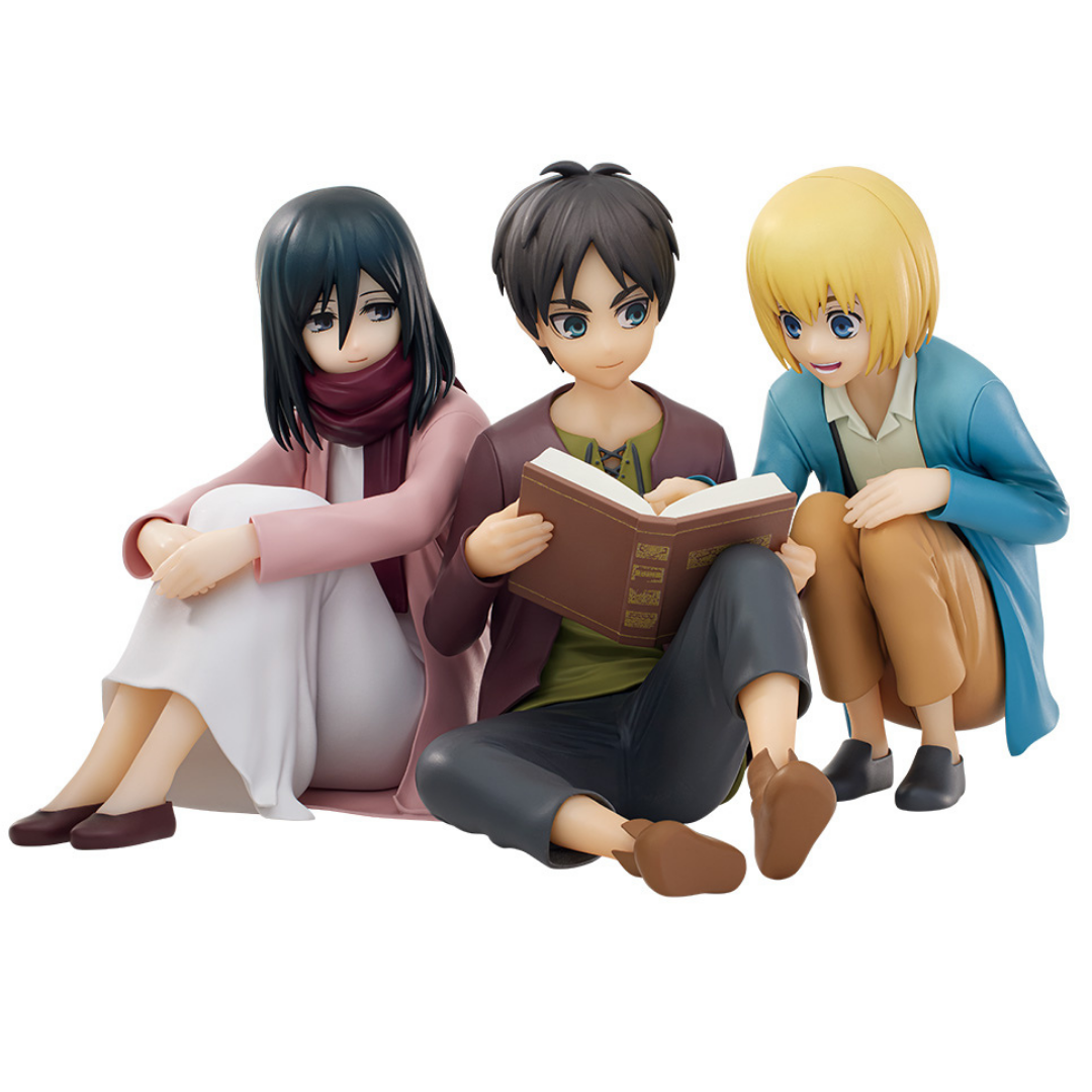 Shingeki no Kyojin The Final Season - Eren & Mikasa & Armin - Ichiban Kuji ~Jinarashi~ (A Prize) - Kabe no Soto no Sekai (Bandai Spirits)