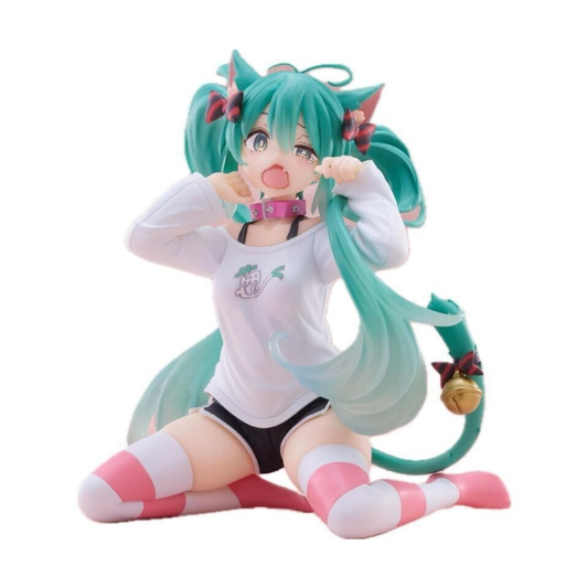 Vocaloid - Hatsune Miku - Desktop Cute - Nekomimi T-Shirt ver. (Taito)