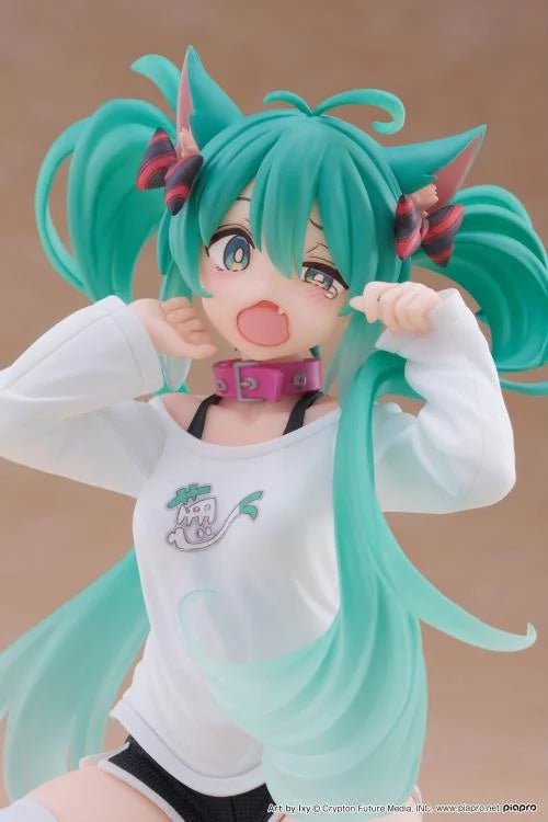Vocaloid - Hatsune Miku - Desktop Cute - Nekomimi T-Shirt ver. (Taito)