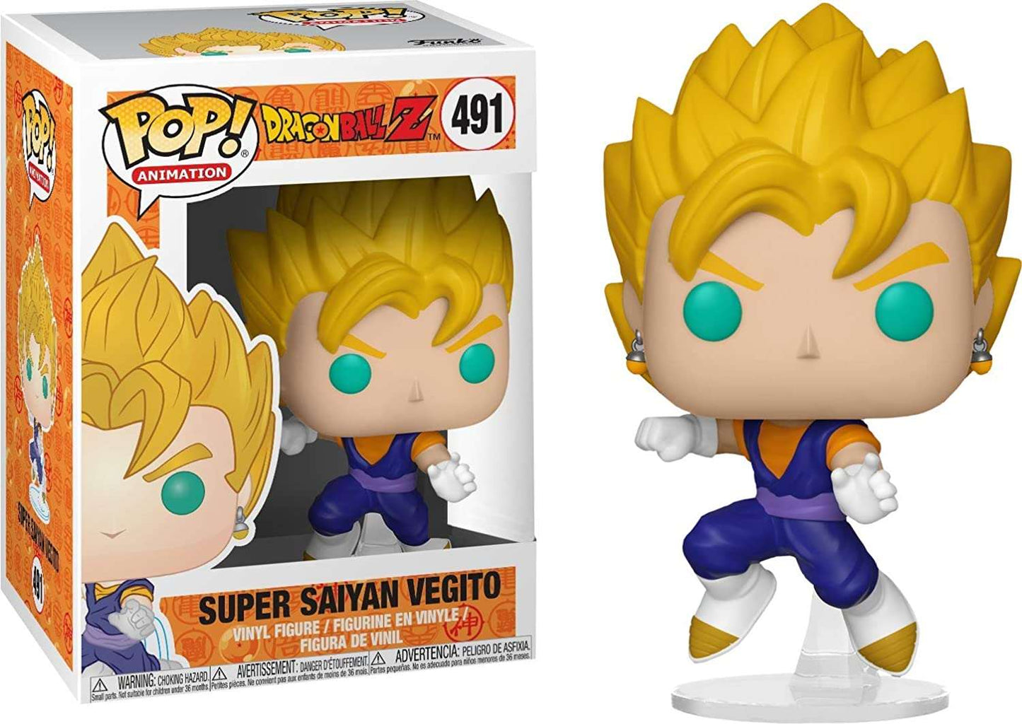 FUNKO POP DRAGON BALL Z 491 Super Saiyan Vegito Onlyfigure 491