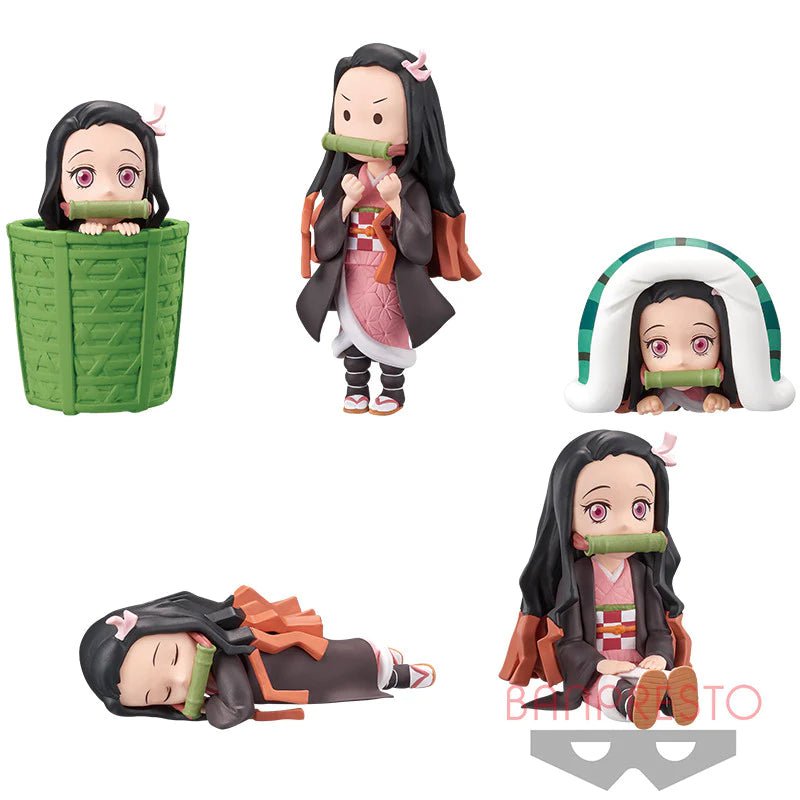 Kimetsu no Yaiba World Collectable Figure-Kamado Nezuko Collection 2-Set of 5 Onlyfigure