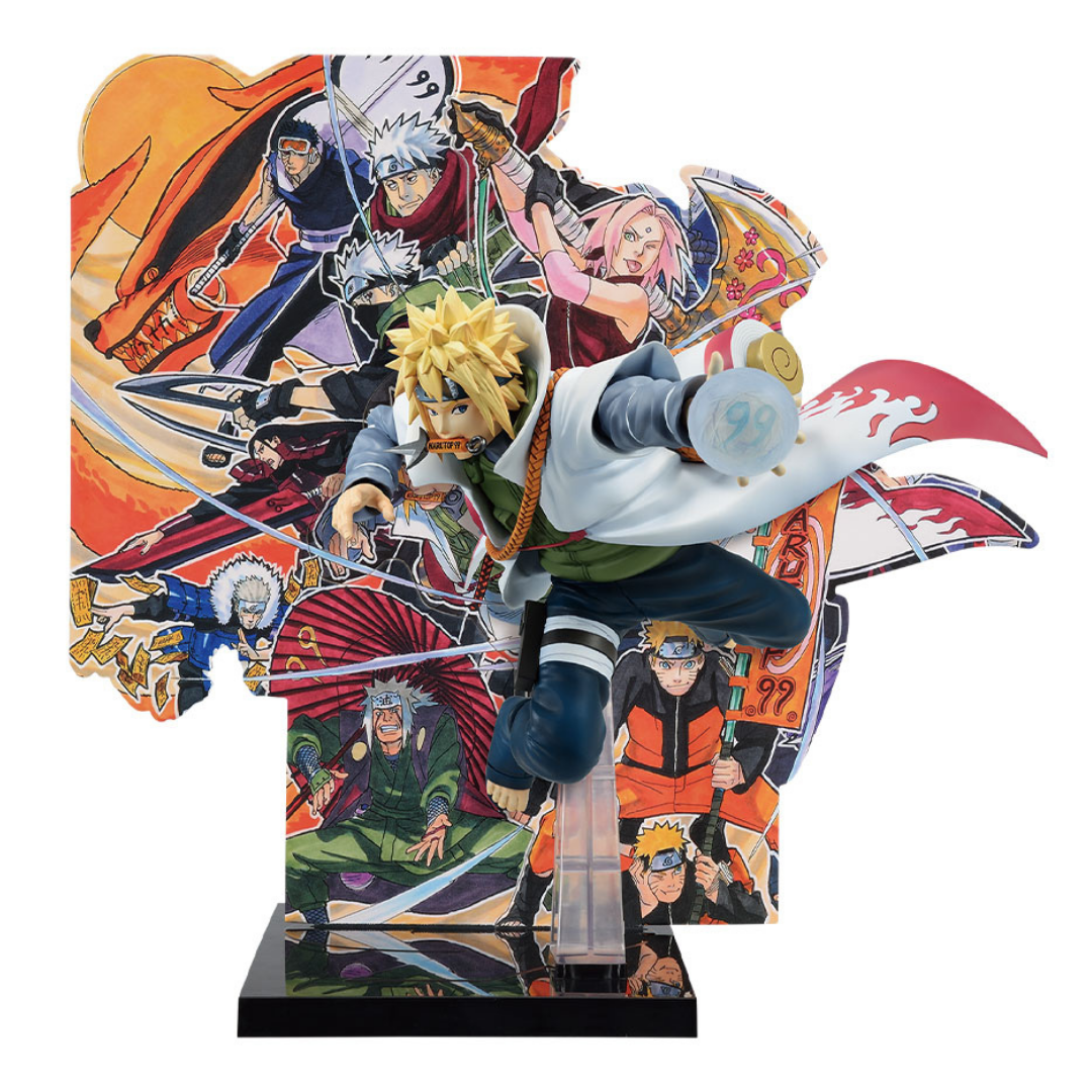 Naruto Shippuuden - Minato Namikaze  - Ichiban Kuji - B Prize (NARUTOP99 commemorative illustration by Masashi Kishimoto, background panel included) Onlyfigure