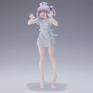 Anime Figure Yofukashi no Uta Nanakusa Nazuna White Nurse Uniform PVC Model  Toys